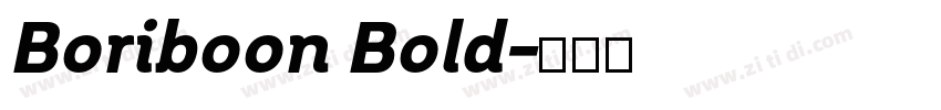 Boriboon Bold字体转换 Boriboon Bold字体转换